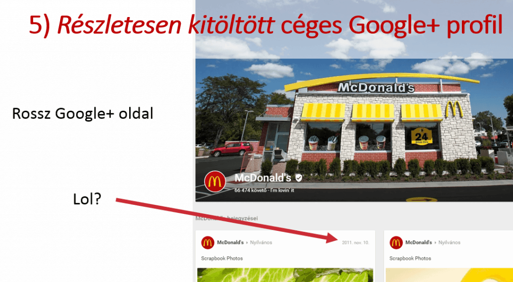 McDonalds Google+
