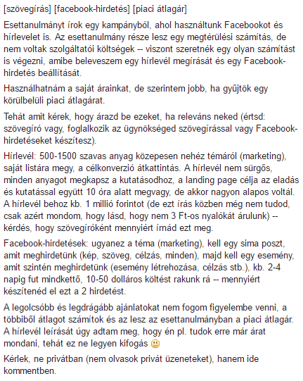 szövegírás árak?