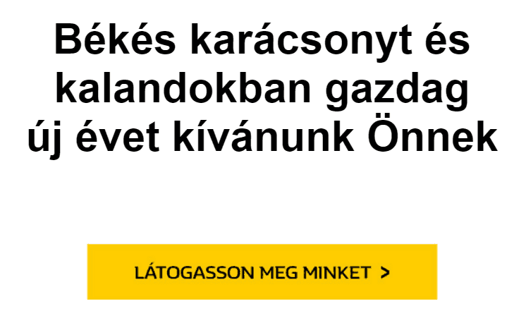 karácsonyi hírlevél